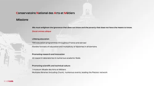 Cnam & the French higher education system · 17