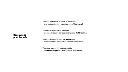 Le mémoire en DSAA · 11