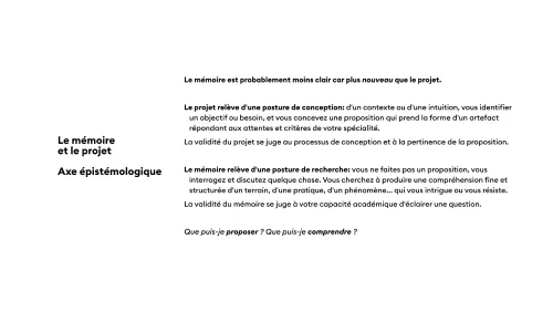 Le mémoire en DSAA · 5
