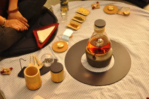 Making tea Making tea